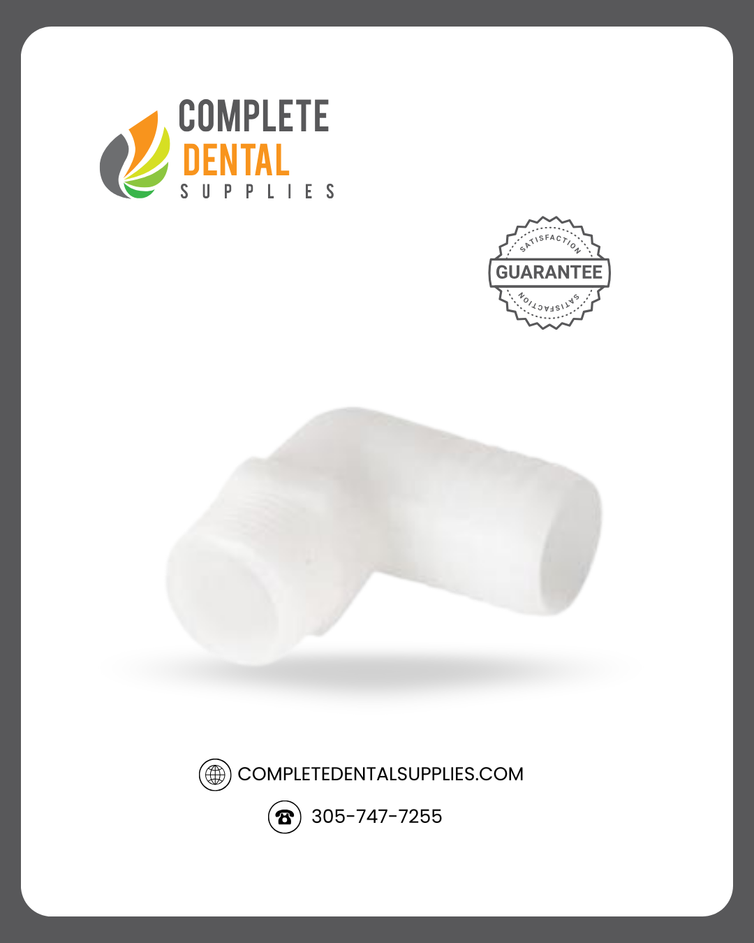 3/4" MPT x 3/4" Barb Elbow Adapter, Plastic, each.