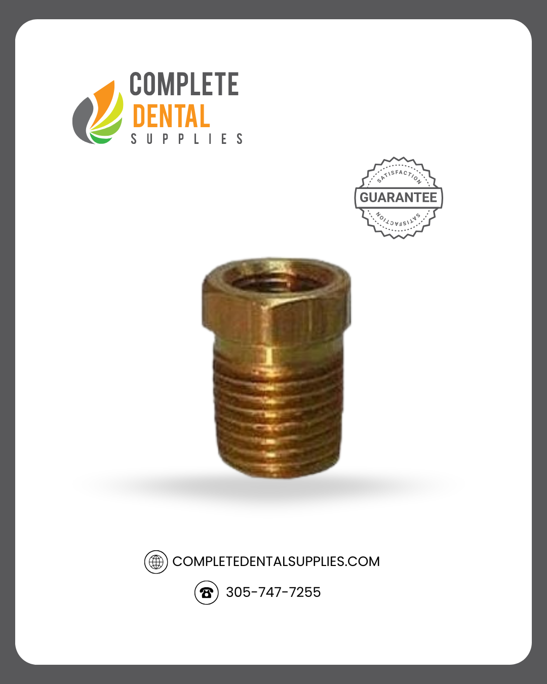 3/8" MPT x 1/4" FPT, Bushing, Each.