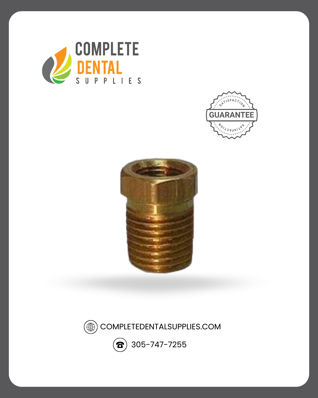 1/4" MPT x 1/8" FPT Bushing, each.