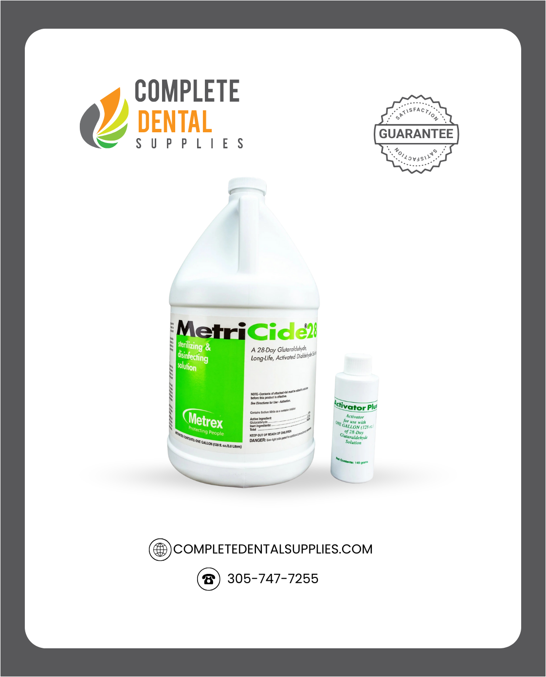 MetriCide® 28 Glutaraldehyde High Level Disinfectant (Gallon)