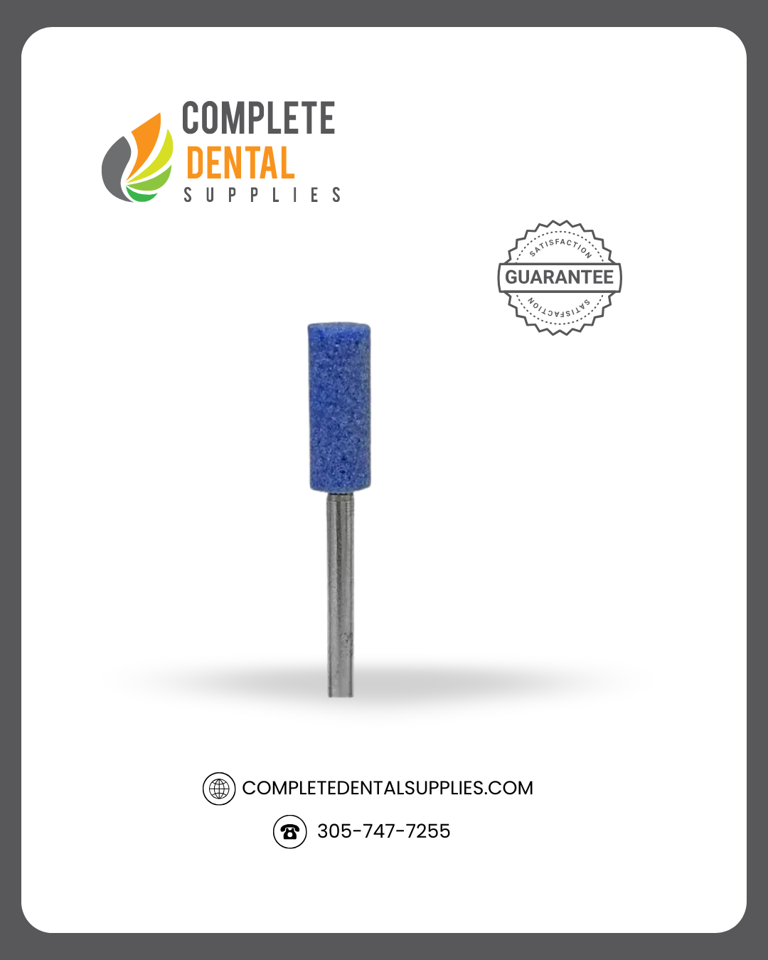 Blue Mounted Stones HP Shank, B020, Small Barrel, 100 pcs/box.