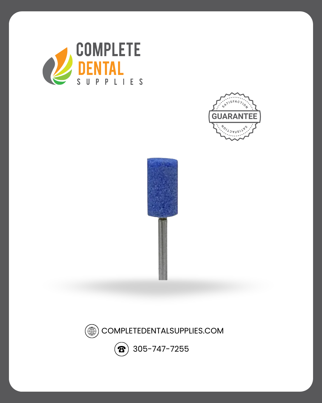 Blue Mounted Stones (HP Shank), B-010, Barrel 100, pcs/box.