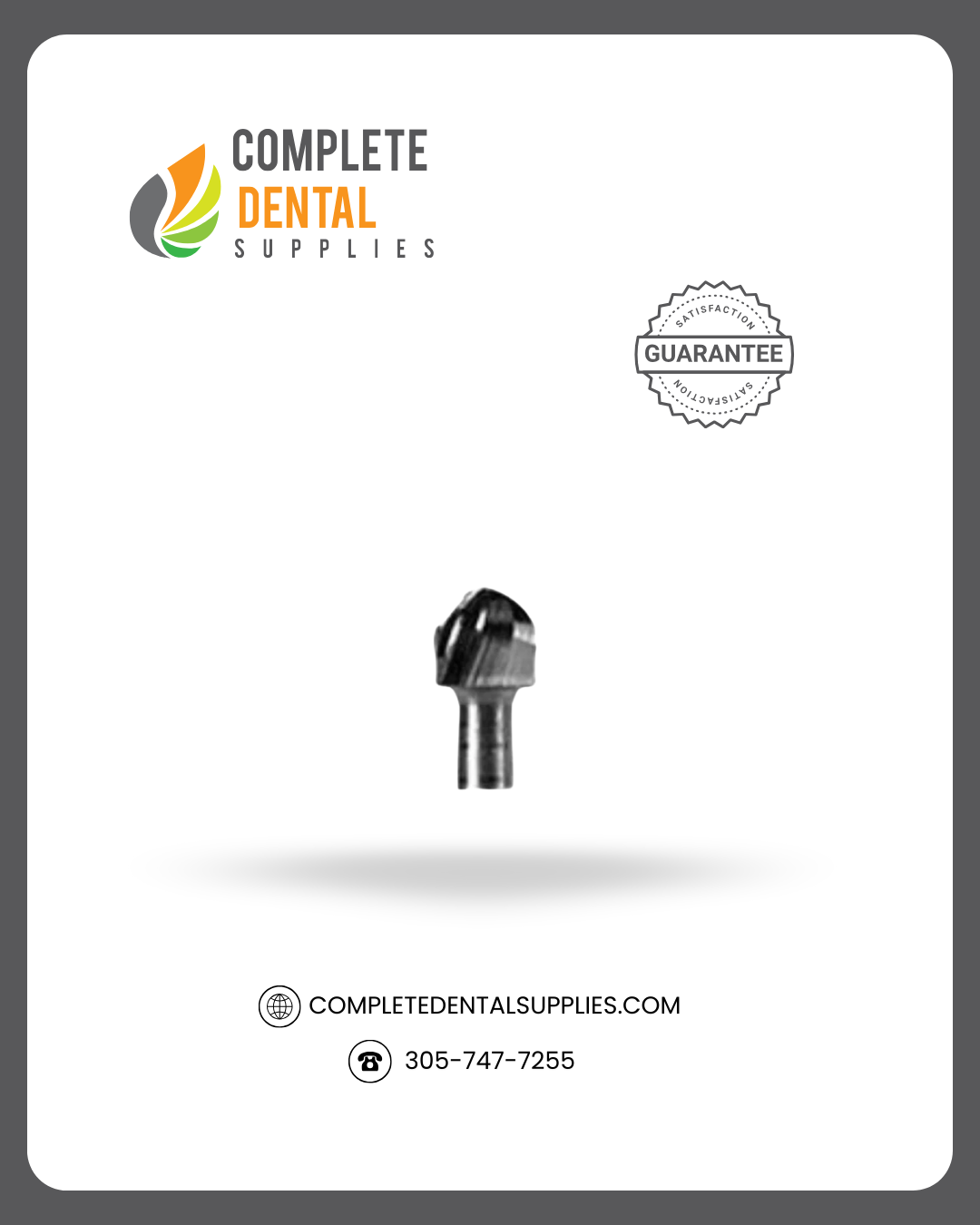 HP Carbide Bur # 4 Round, Shank 2.35mm, 12pcs/pk.