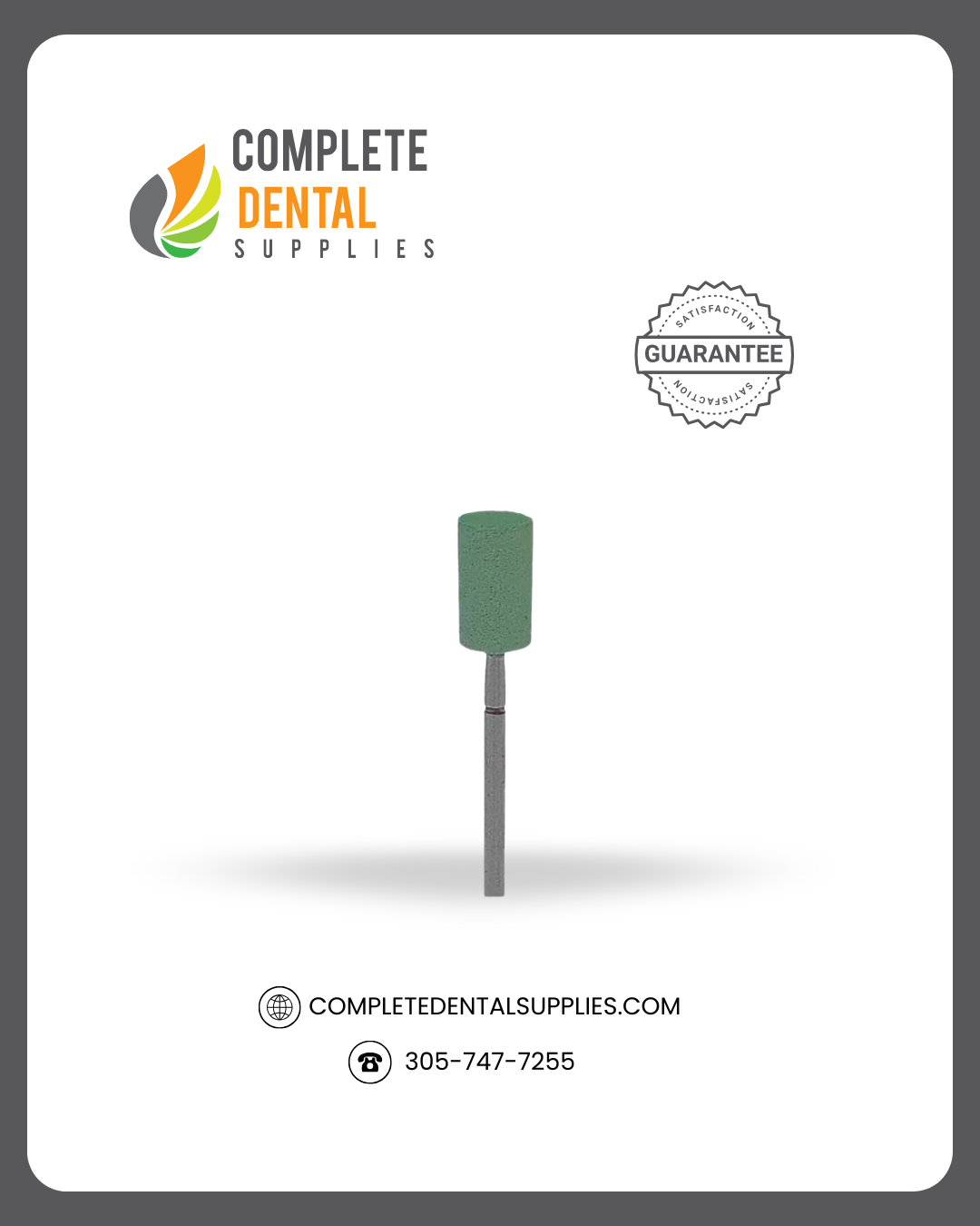 Diamond Impregnated Mounted Green Stone Barrel - B20 (5x20mm).