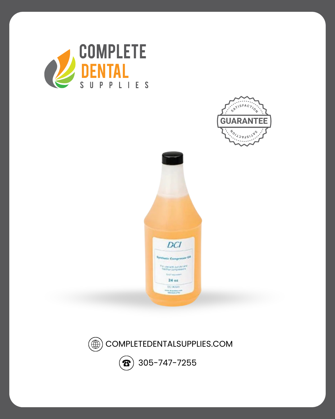 Synthetic Compressor Oil SJ-27, 24 oz.