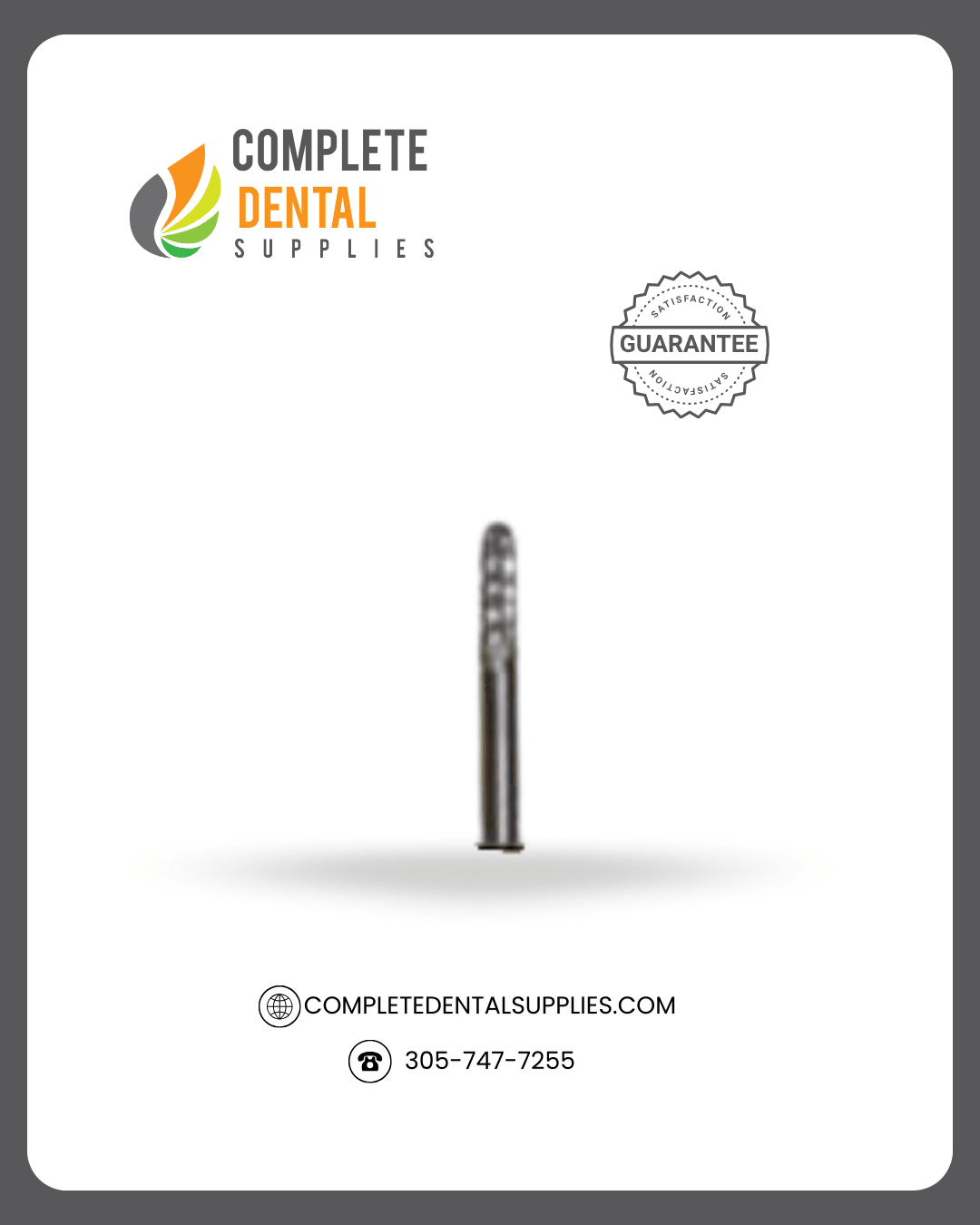Lab Carbide Bur # M4 Round End, HP Shank 12.60 x 2.20mm