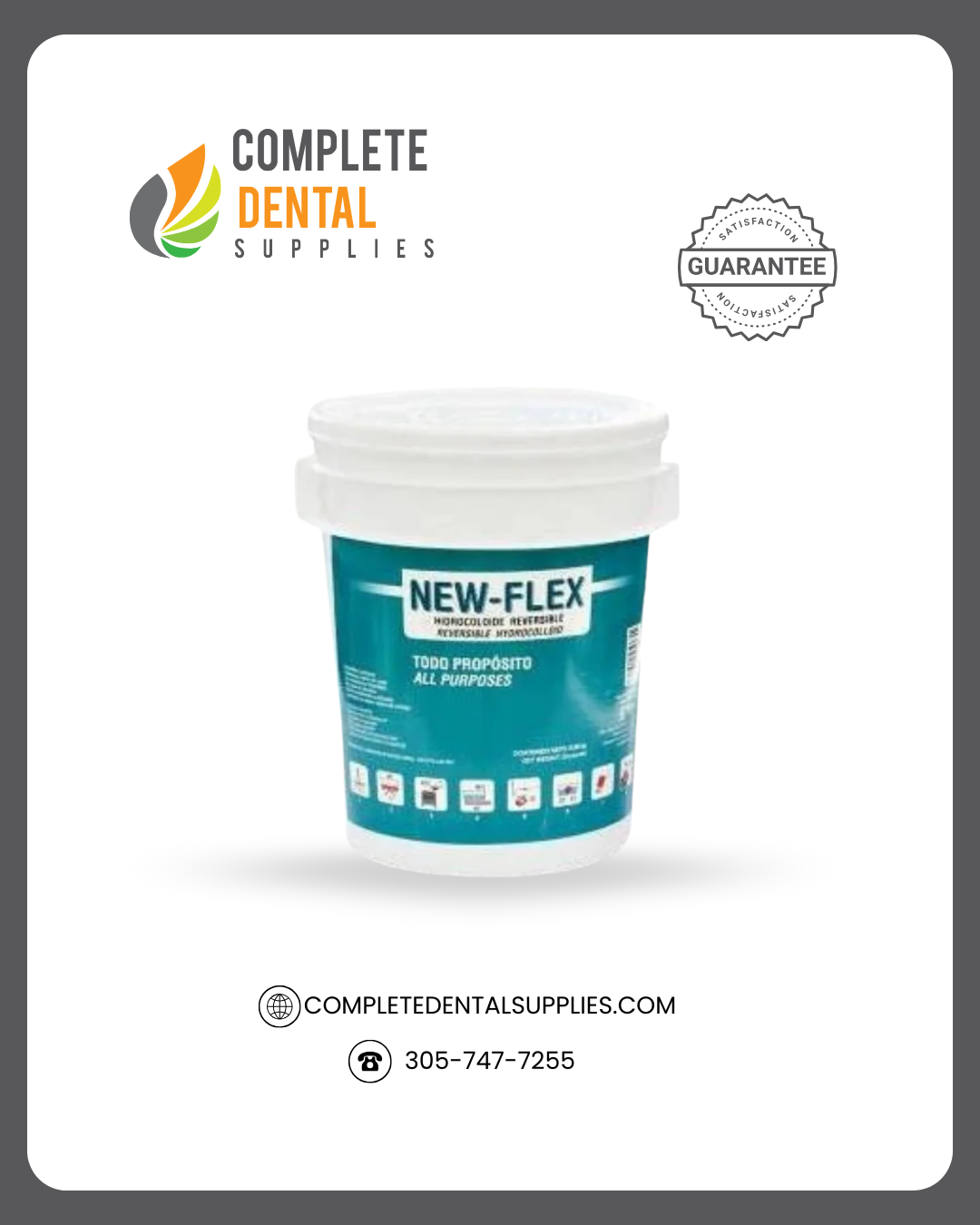 NEW-FLEX Reversible Hydrocolloid, All purposes, 20 lbs