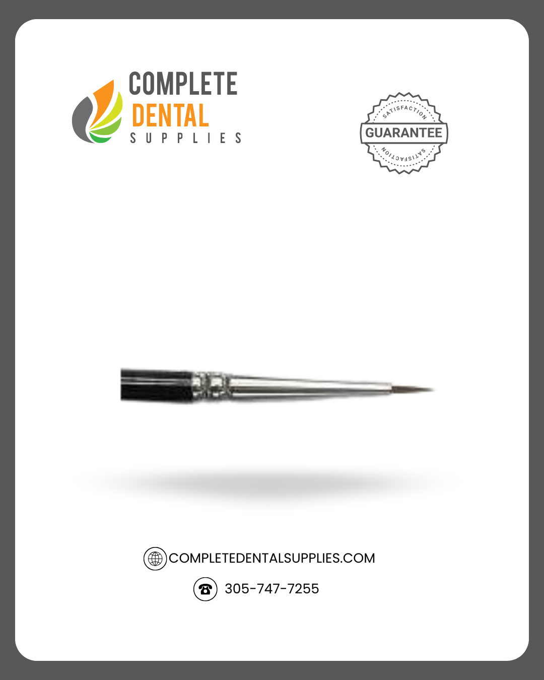 BesQual Brushes 00R, Porcelain Brushes With Black Handle, each.