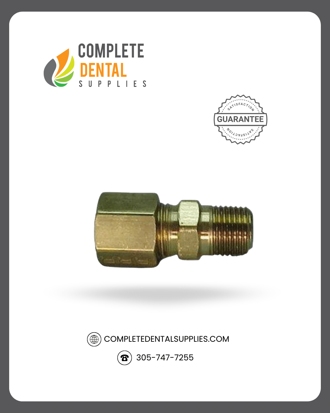 3/8" Compression Tube x 1/4" MPT, Each.