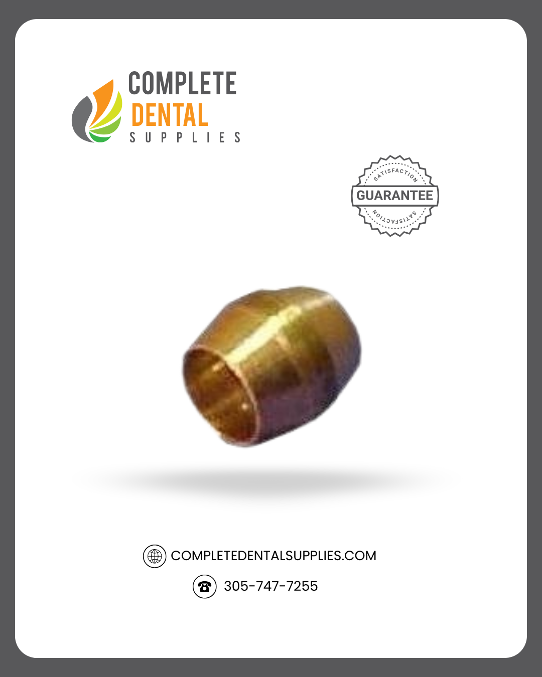 3/8" Compression Sleeve, Female, Pkg of 10.