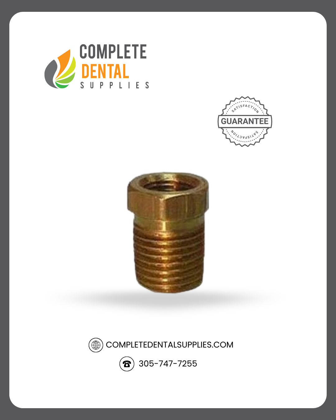 1/2" MPT x 1/8" FPT, Bushing, each.