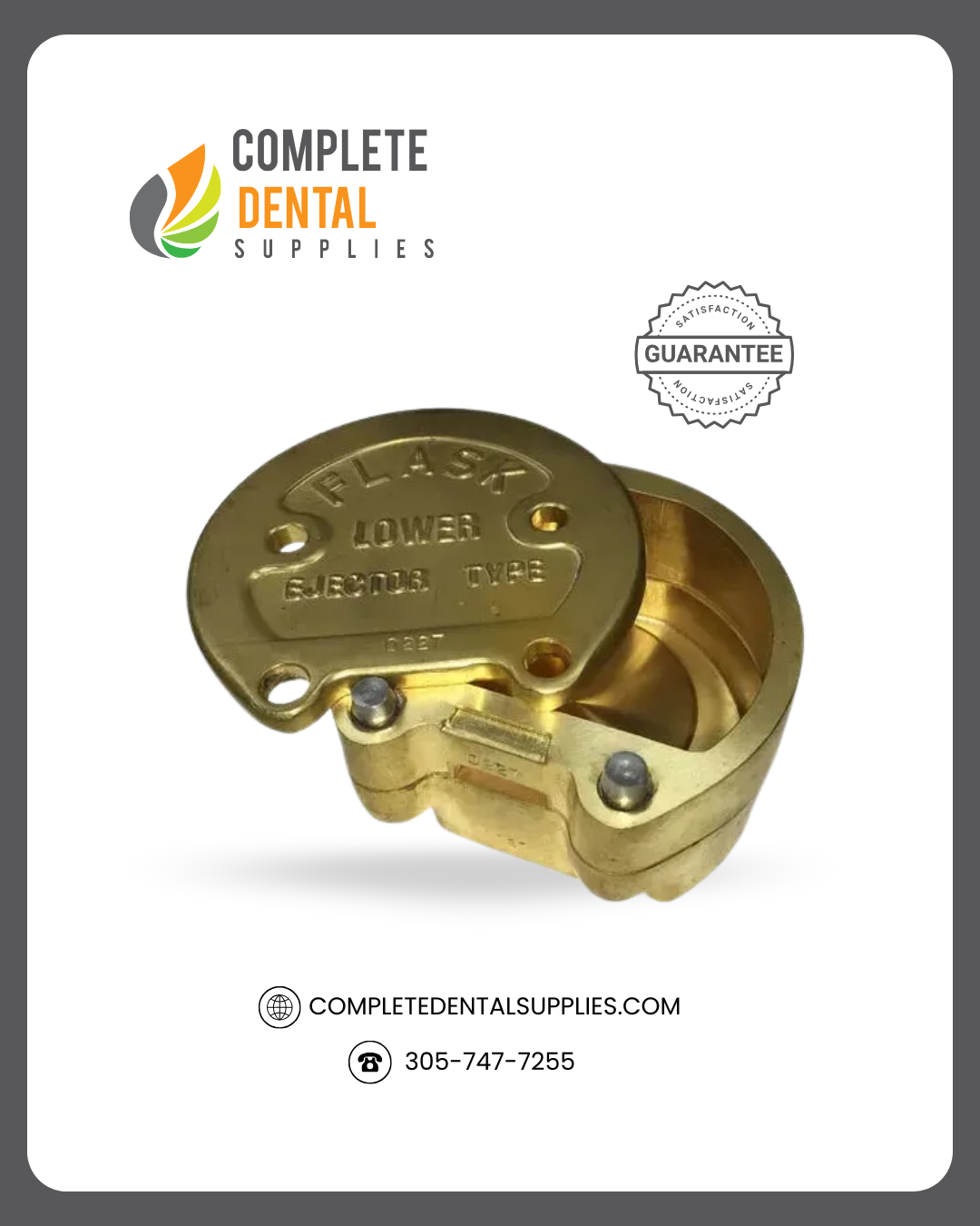 Meta Dental Lower Flask, Ejector Type.