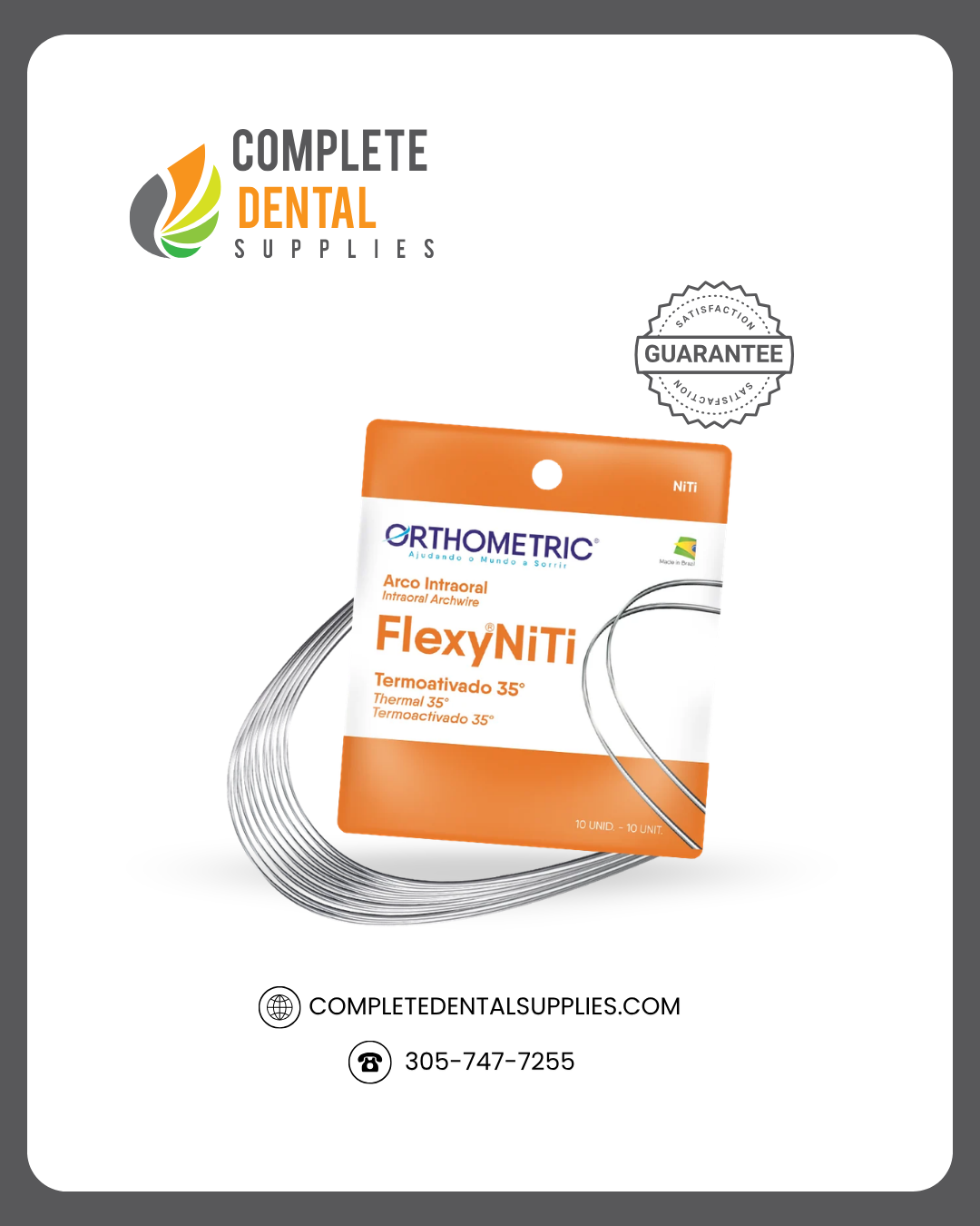 Flexy Niti thermally activated arch wire 0,016 Upper, 10/pack