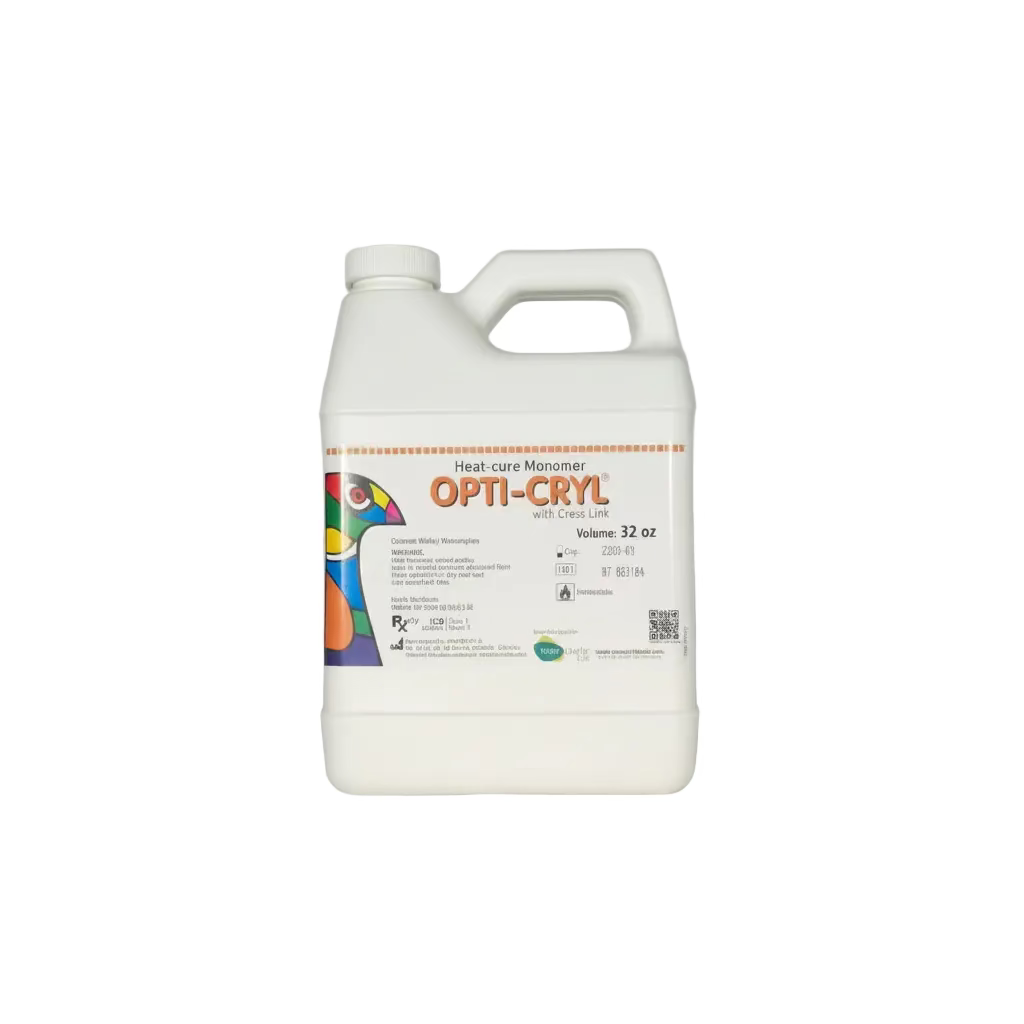Opti-Cryl Heat Curing Monomer Liquid Acrylic X 32 Oz/1Quater