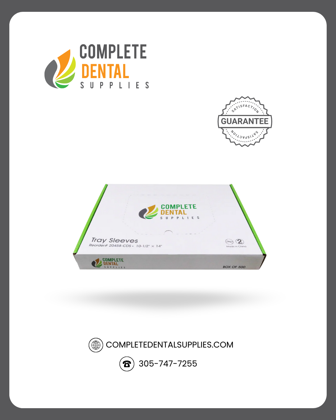 Tray Sleeves 10-1/2 x 14, 500pcs/box.