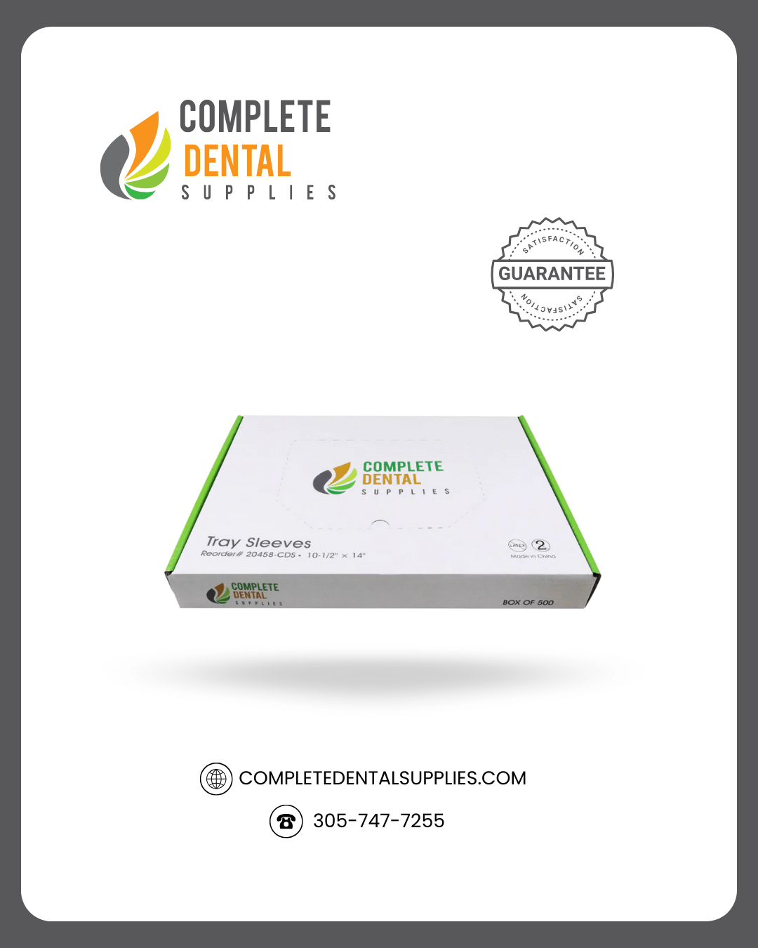 Tray Sleeves 10-1/2 x 14, 500pcs/box.
