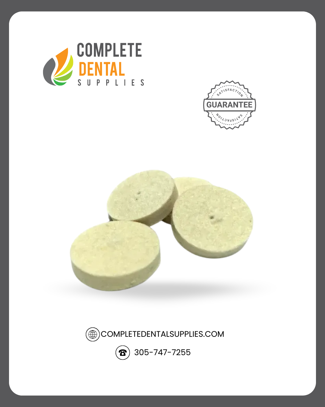 Felt Wheels Soft, Felt- Soft, 1.0 x 0.20 mm, 100 pcs / pack.