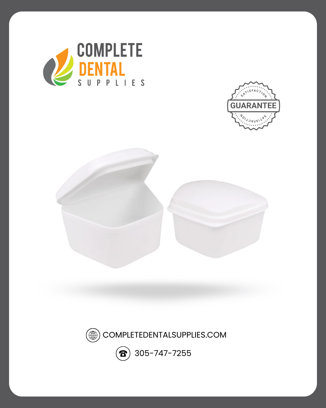 Denture Boxes, Large, only white, 12pcs/Box.