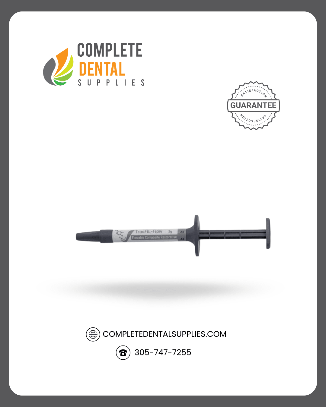 TrusFIL-Flow Flowable Composite Restorative, 2g*1 Syringe+10 Dispensing tips