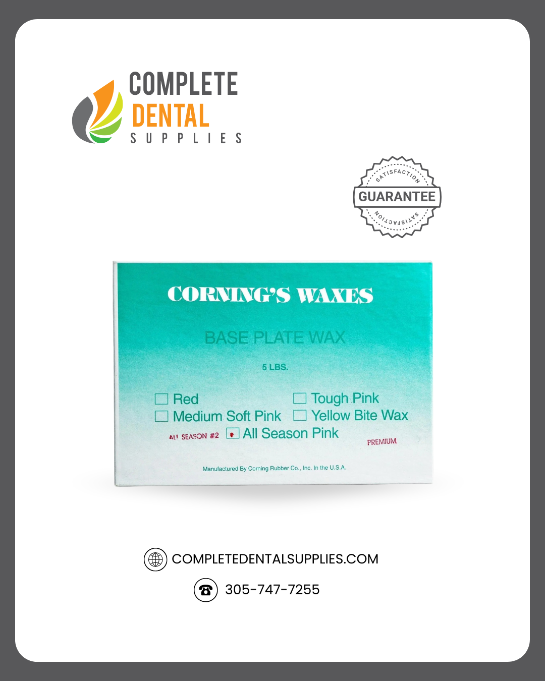 Base Plate, Hard Pink, All season # 2 / 5 Pounds.