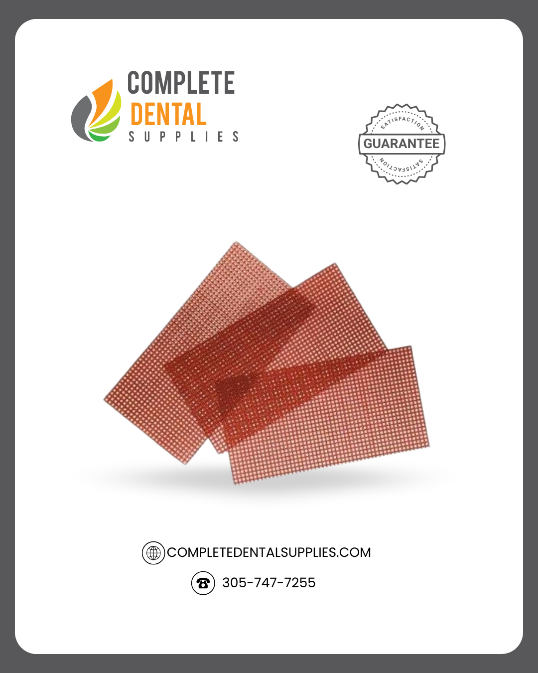 Mesh Wax Red, 15cm x 7.5cm, 10 sheets/box