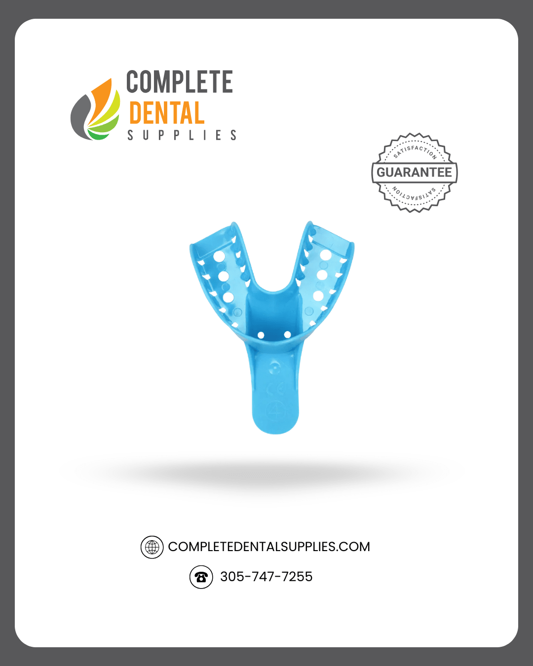Medium Lower, Disposable Impression Trays, Perforated # 4, 12 pcs / Bag.