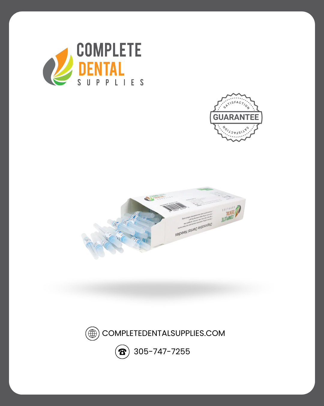 Disposable Dental Needles 30G / Short, 100 pcs / box.