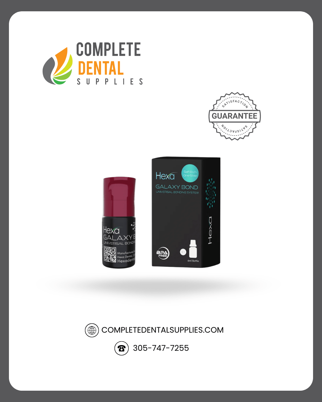 Hexa Galaxy Bond, Light Cure Dental Adhesive, 6mL Bottle