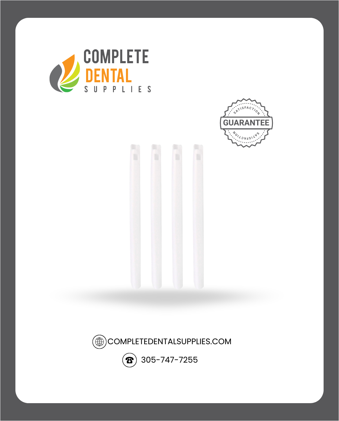 Vented Oral Evacuation Tips 6"-152mm, White, 100 pcs / Bag.