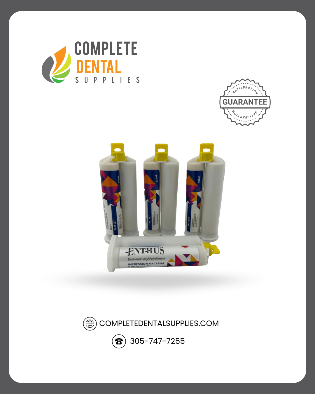 Enthus VPS Light Body Fast Set - Spearmint 4 x 50ml Cartridges