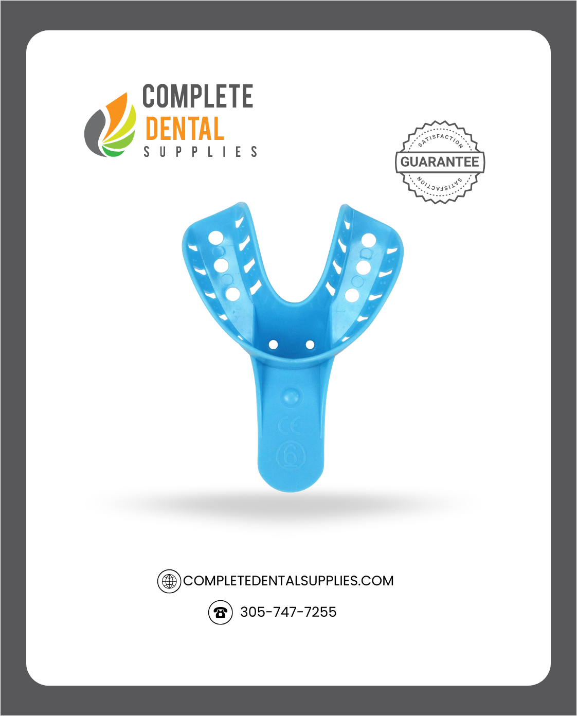 Disposable Impression Trays, Perforated # 6 Small Lower, 12 pcs / Bag.