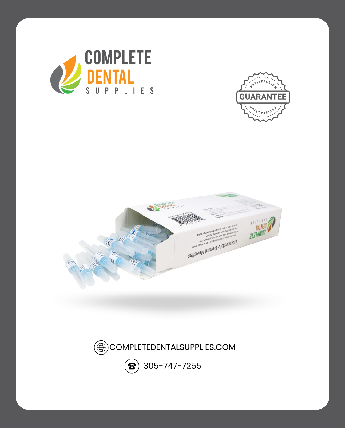 Disposable Dental Needles 30G / Short, 100 pcs / box.