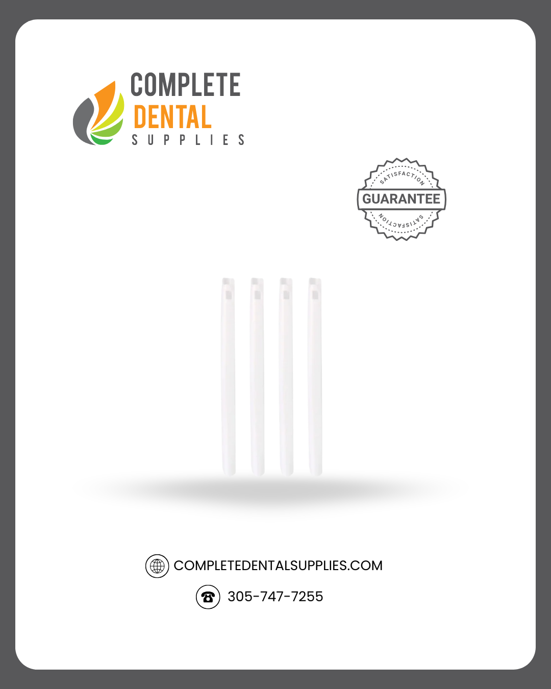 Vented Oral Evacuation Tips 6"-152mm, White, 100 pcs / Bag.