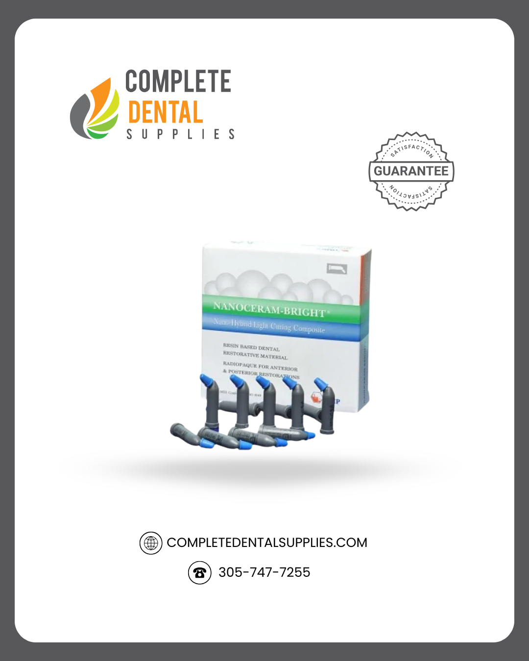 NANOCERAM-BRIGHT Composite A4, 0.25g capsules x 20/pk.