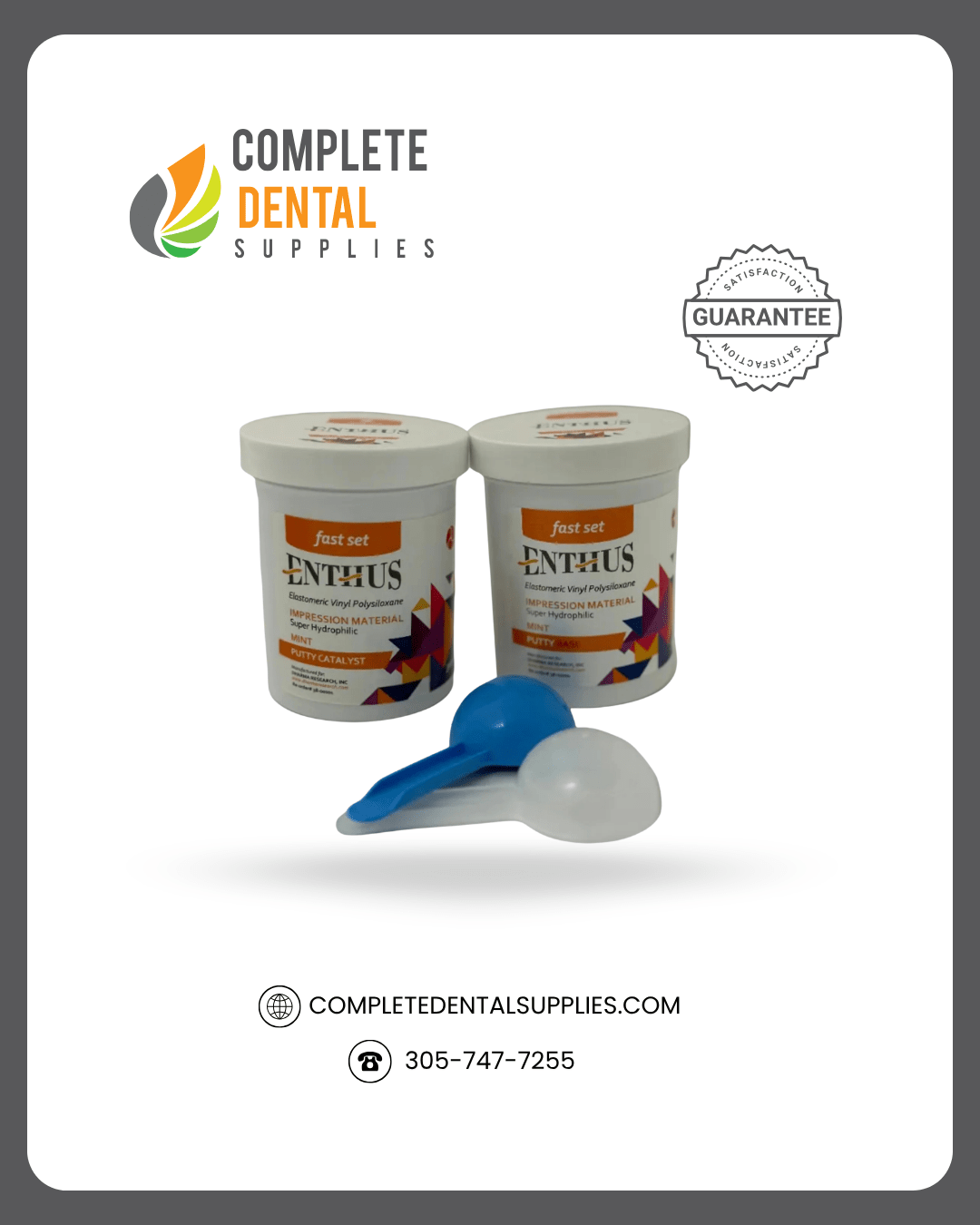 Enthus VPS Putty Regular Set - Spear Mint, 2 x 300ml Jars & 2 Scoops