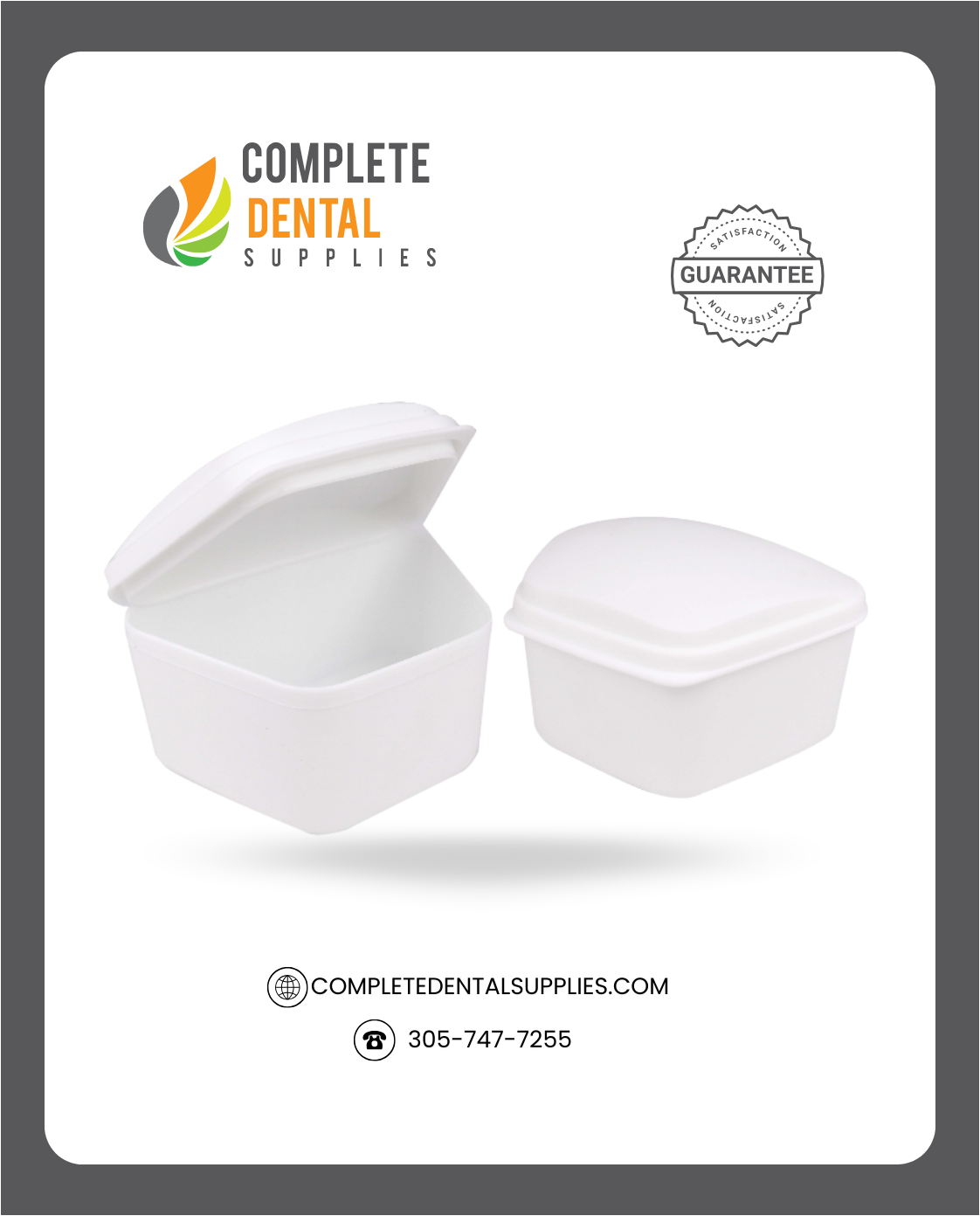 Denture Boxes, Large, only white, 12pcs/Box.