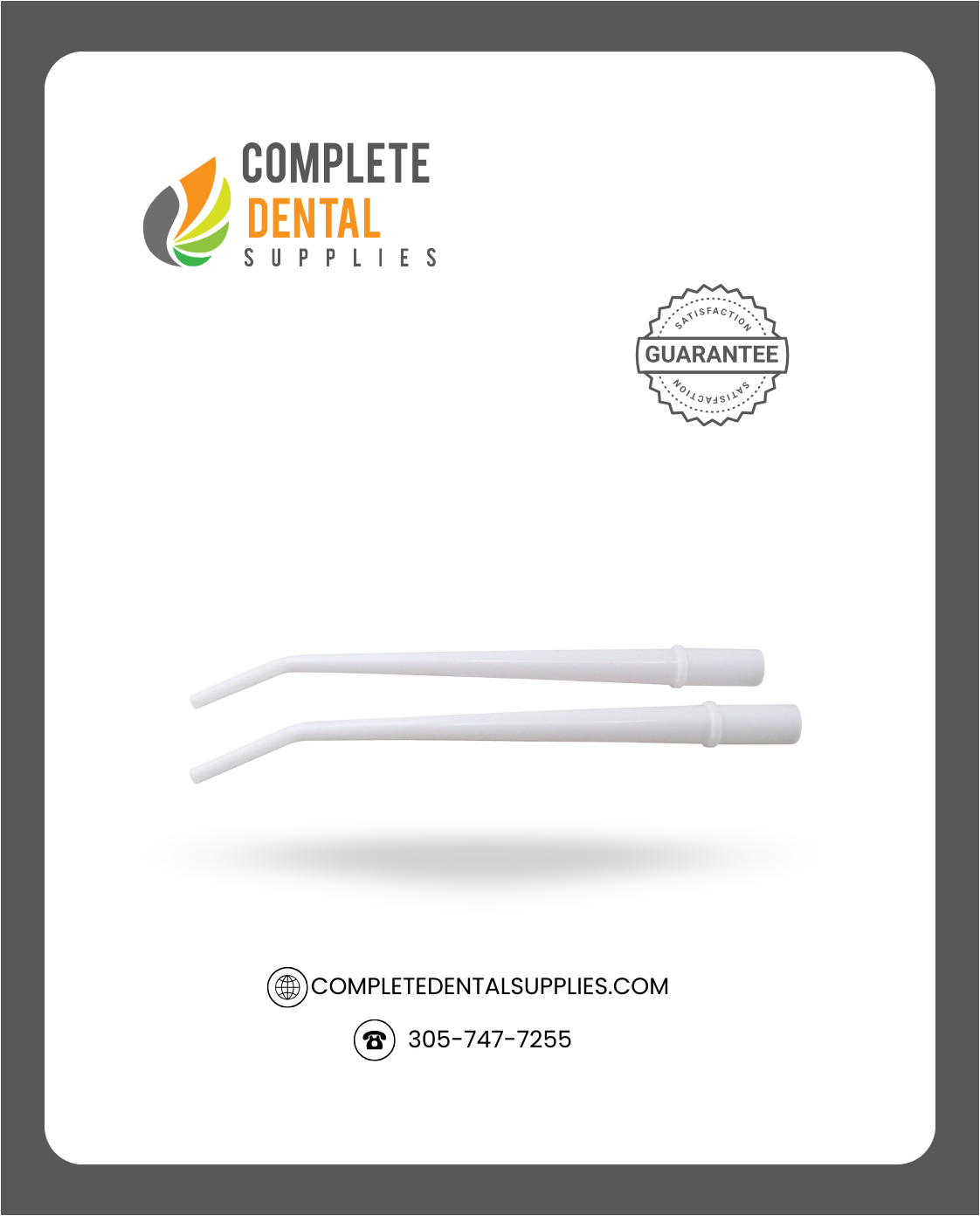 Disposable Surgical Tips 1/8”, White, 25 pcs / Bag.