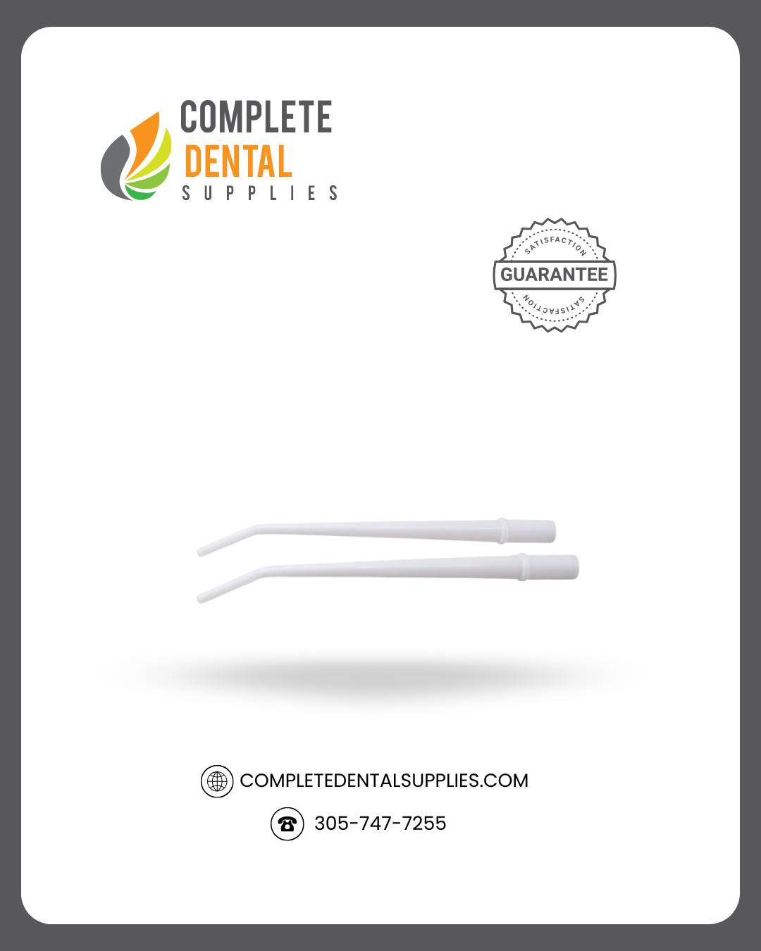 Disposable Surgical Tips 1/8”, White, 25 pcs / Bag.