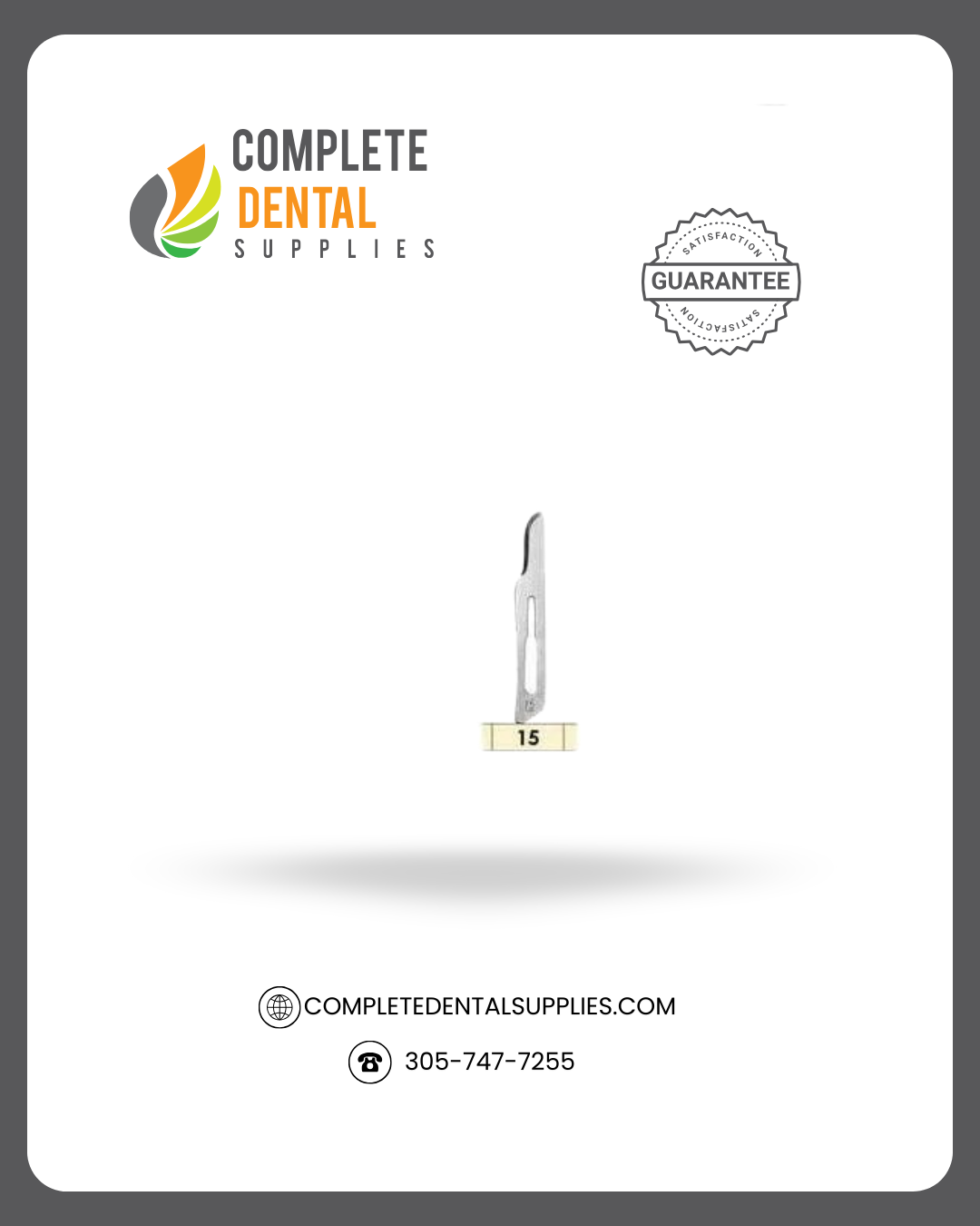 Surgical Blades # 15, 100/box.