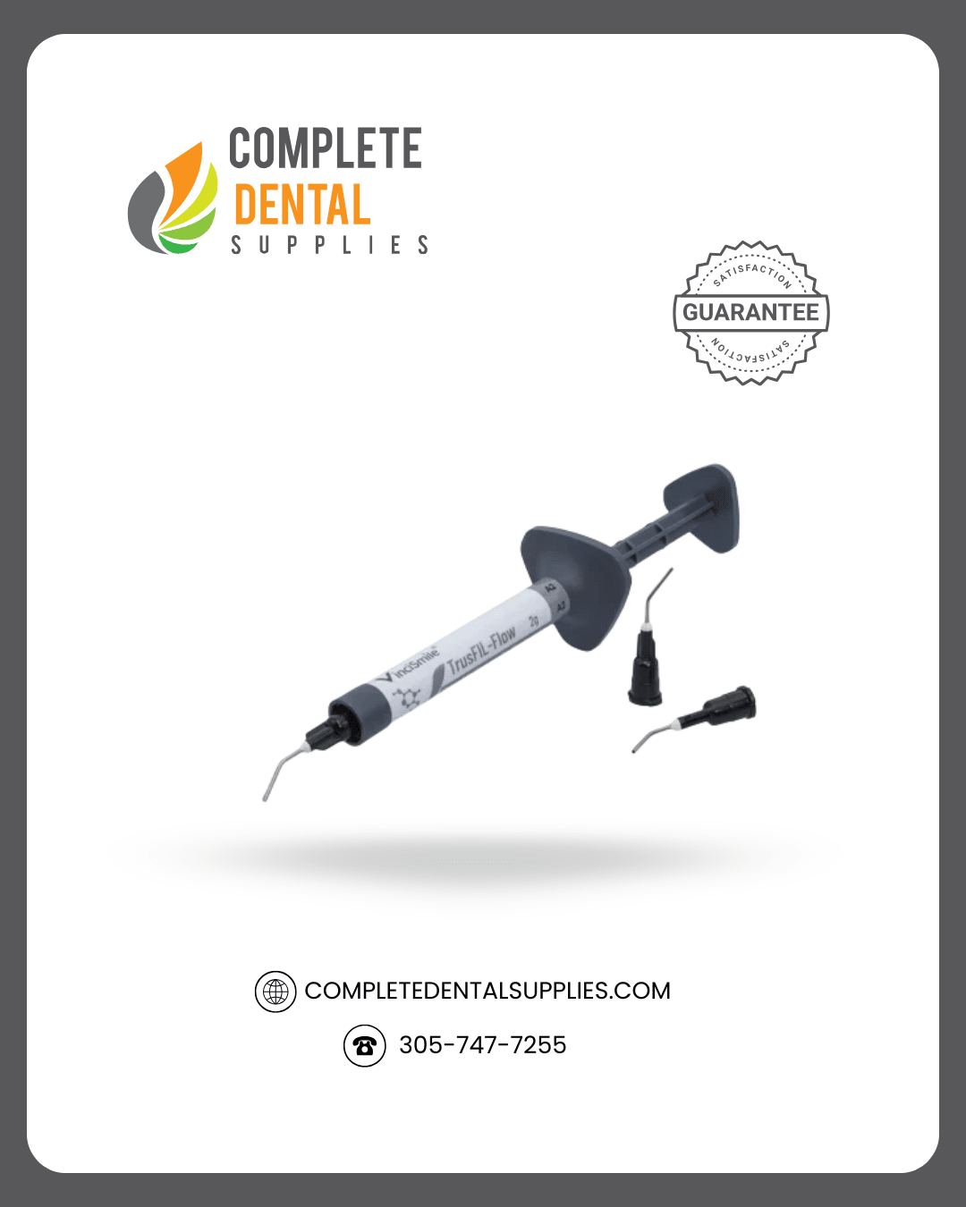 TrusFIL-Flow Flowable Composite Restorative, 2g*1 Syringe+10 Dispensing tips