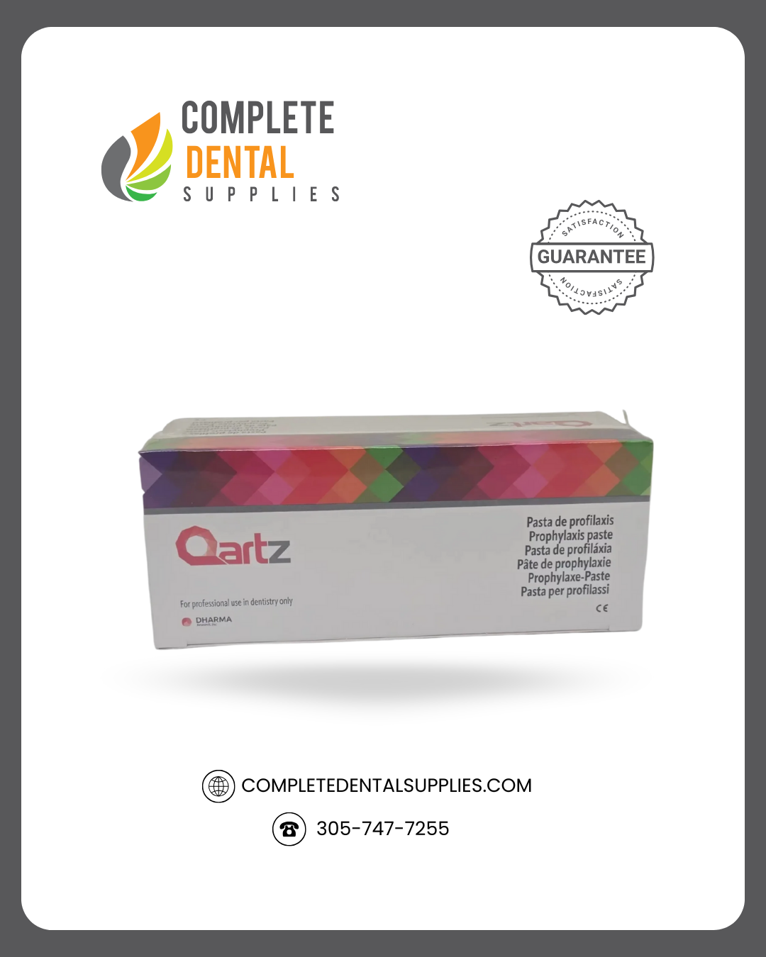 "Qartz" Prophylaxis Paste Cups, Mint Parfait Medium, 200 cups / box.