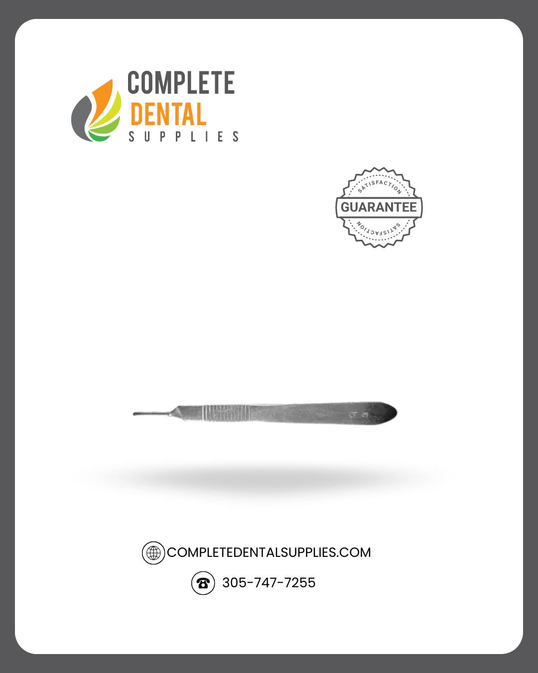 Surgical Blade Handle H-3 (Fits # 10 - # 15C)