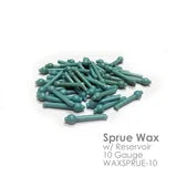 Casting Sprue Wax with Reservoir, 10 gauge.