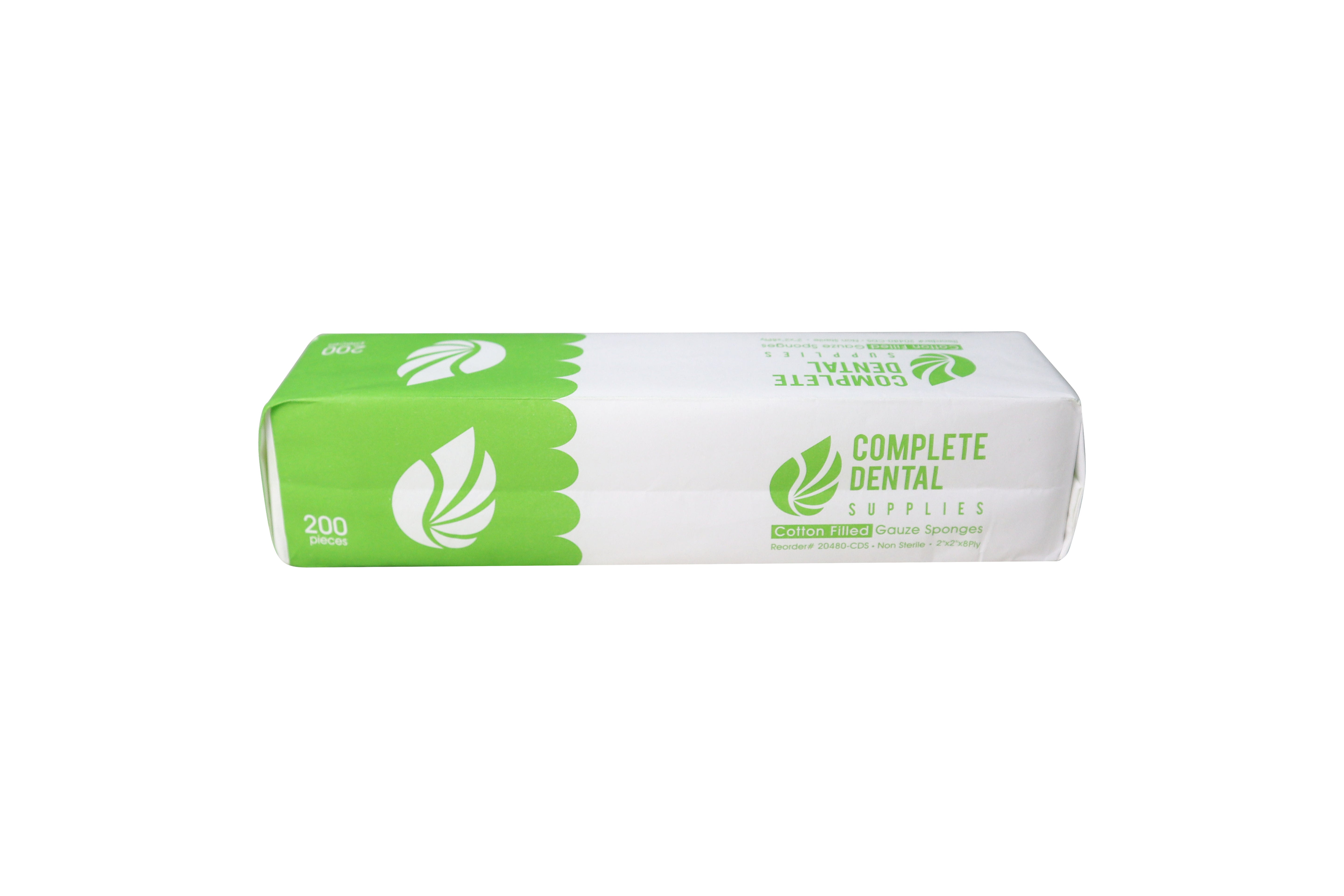Cotton Filled Gauze Sponges, Non Sterile, 2"x 2"x 8Ply, 25 bag / case.
