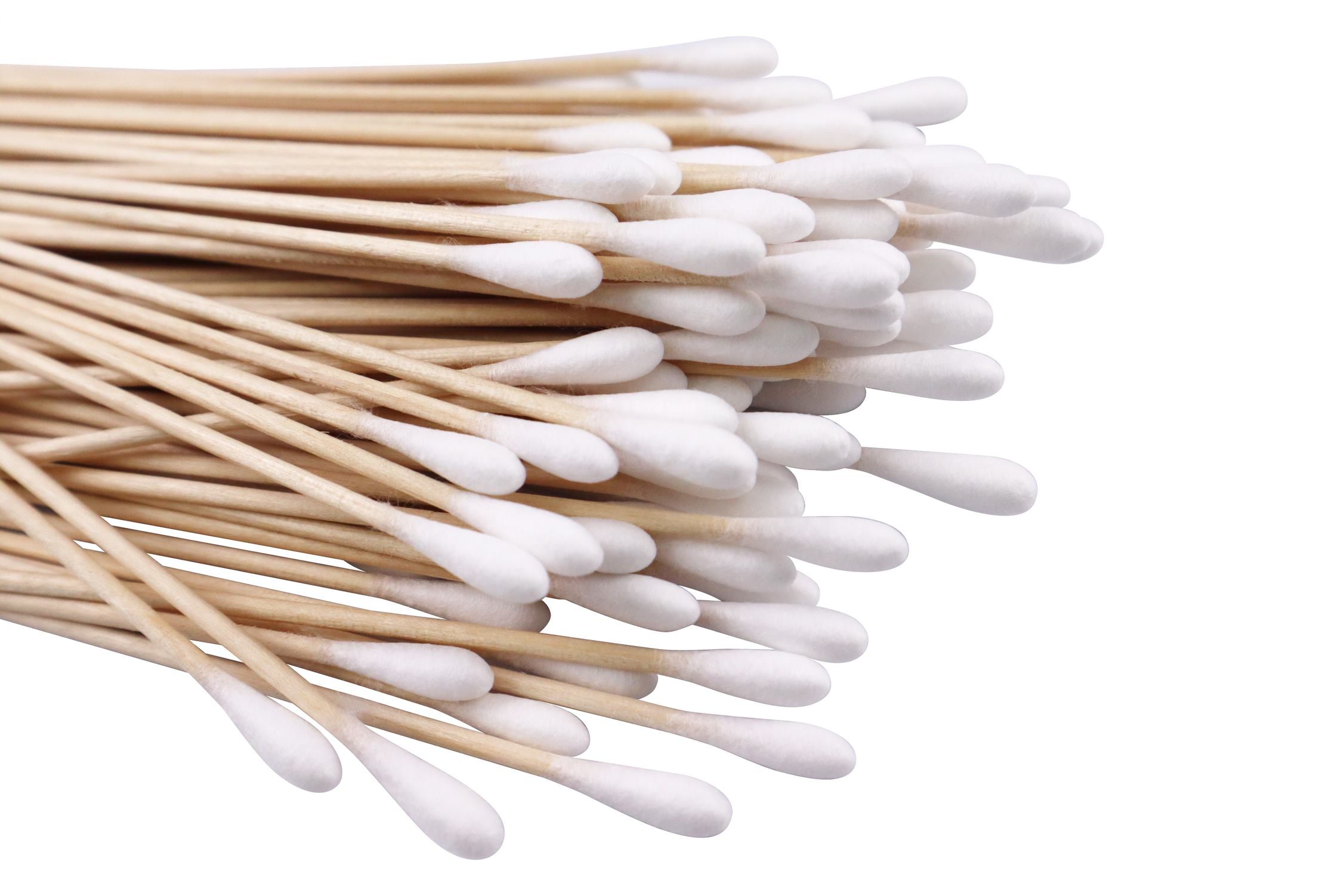 Cotton Tipped Applicators 6", Non-Sterile, Wood Shaft, 1000pcs/box.