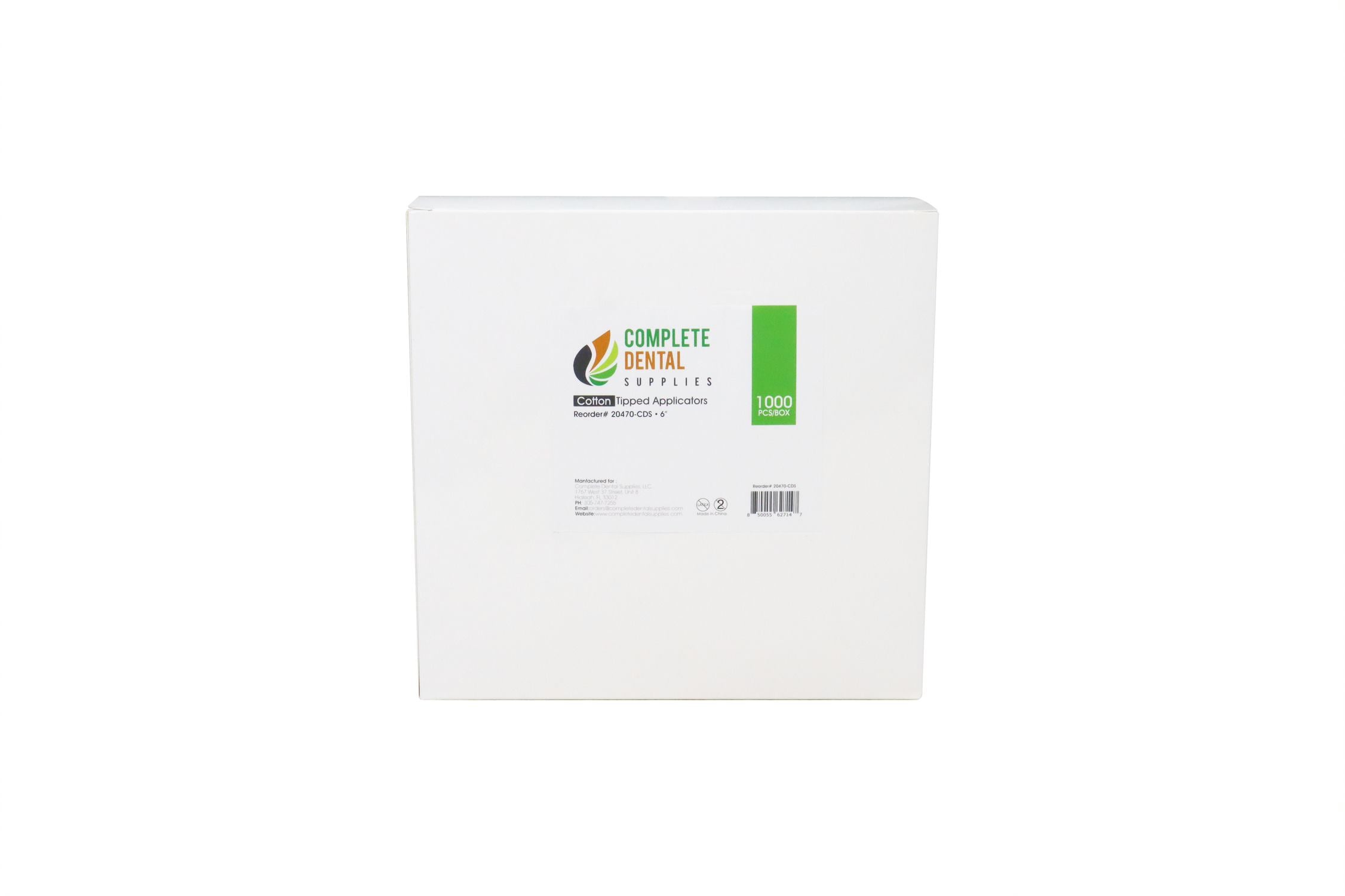 Cotton Tipped Applicators 6", Non-Sterile, Wood Shaft, 1000pcs/box.