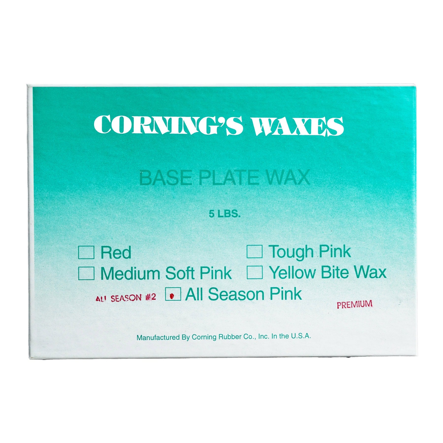 Base Plate, Hard Pink, All season # 2 / 5 Pounds.