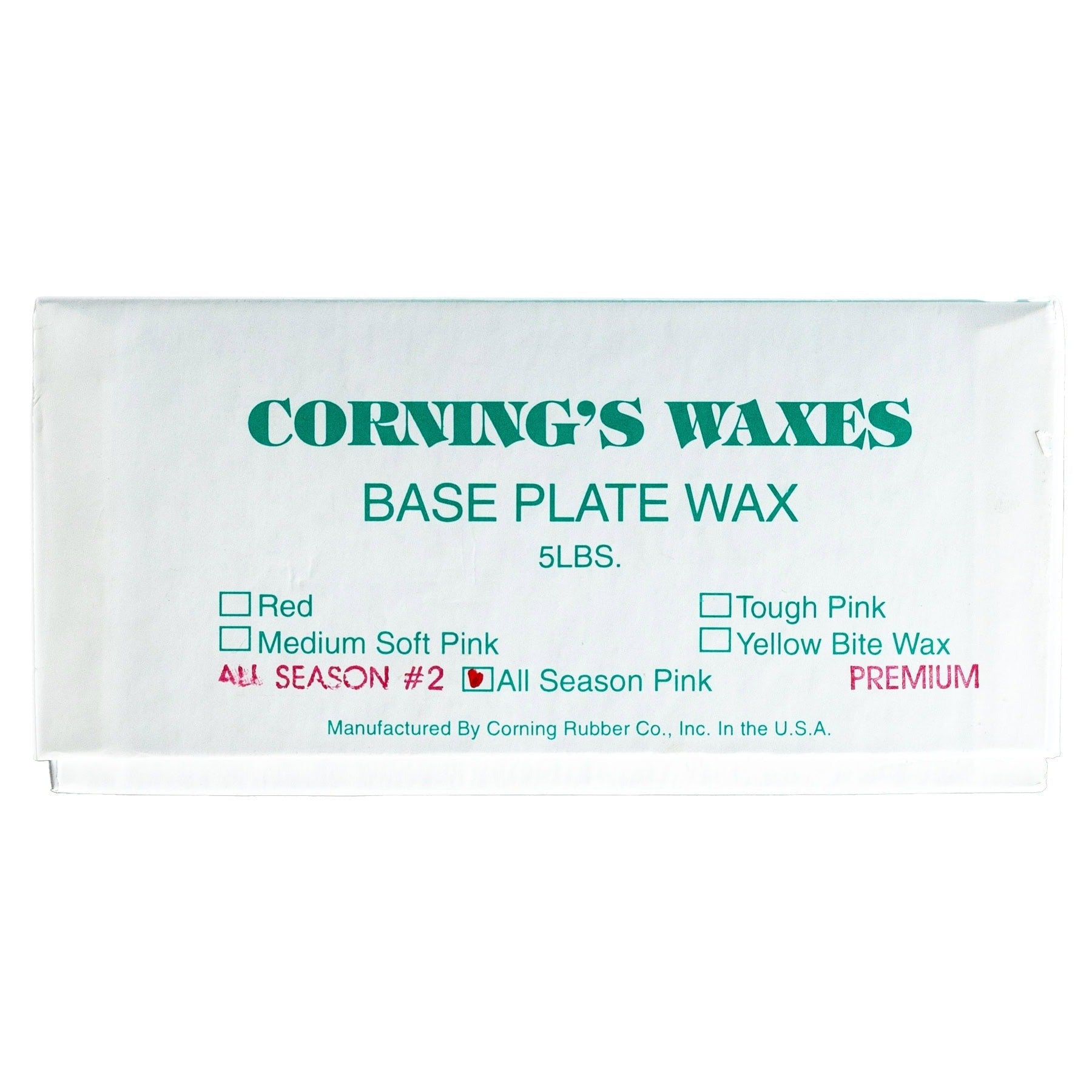 Base Plate, Hard Pink, All season # 2 / 5 Pounds.