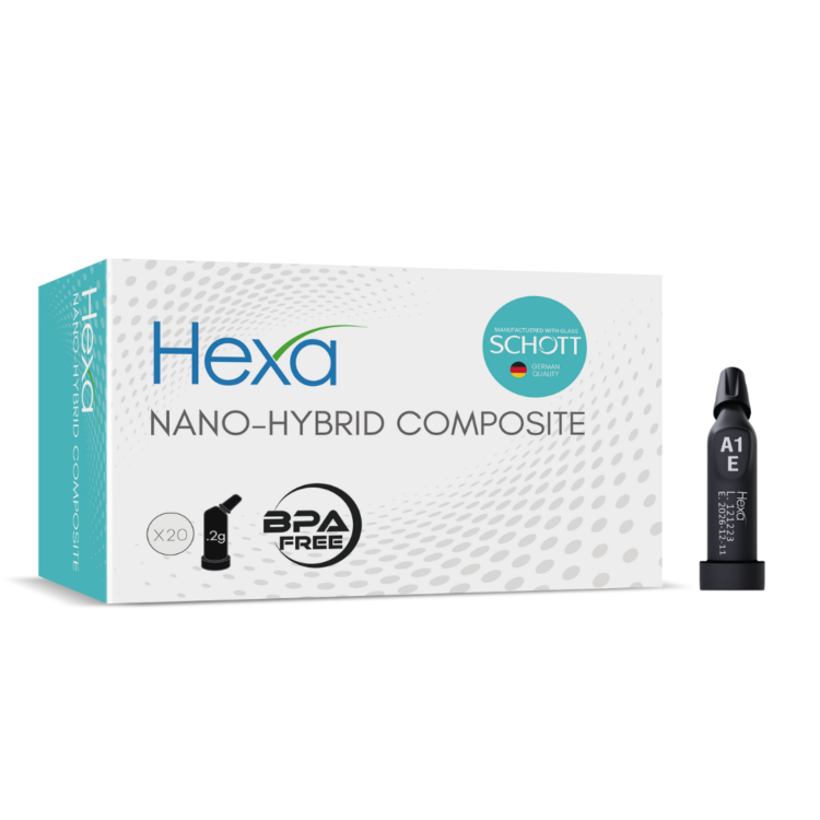 Nano Hybrid Light Cure Composite Unidose, 0.28gm X 20 Unidose Compules