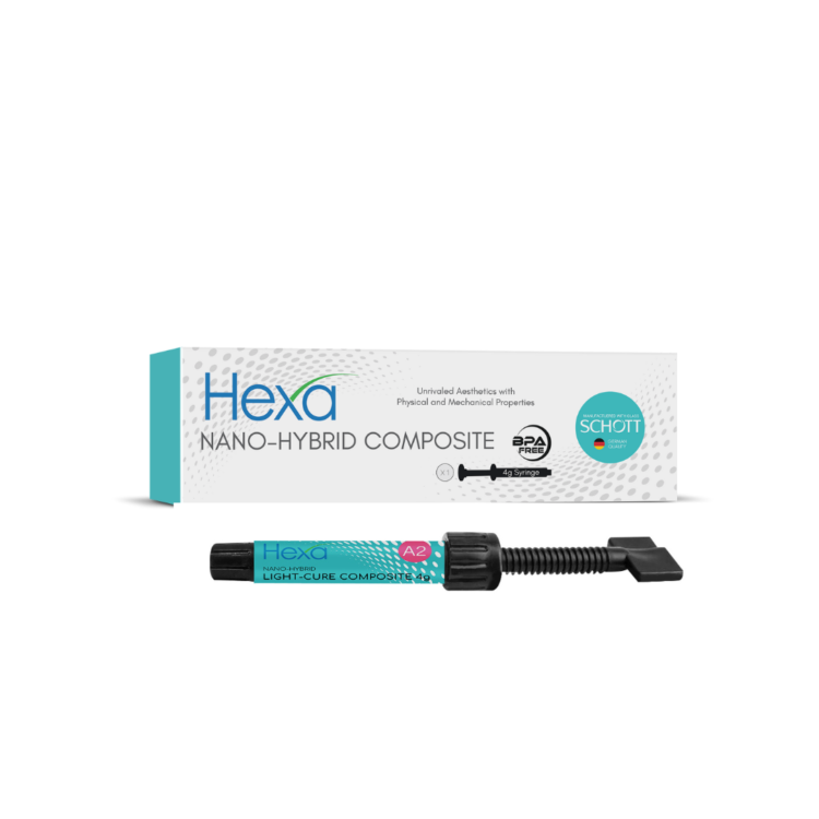 Nano Hybrid Light-Cure Composite Syringe, 1 x 4gm syringe.